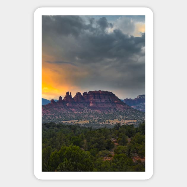 Sedona Sunset Sticker by LaurenGalanty